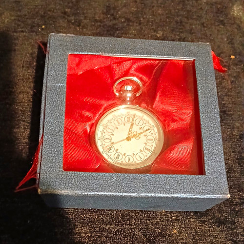 Quartz pocket watch silver - quartz,