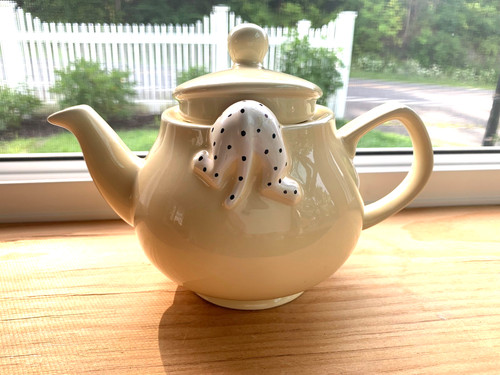 Vintage whimsical teapot - whimsical, pale