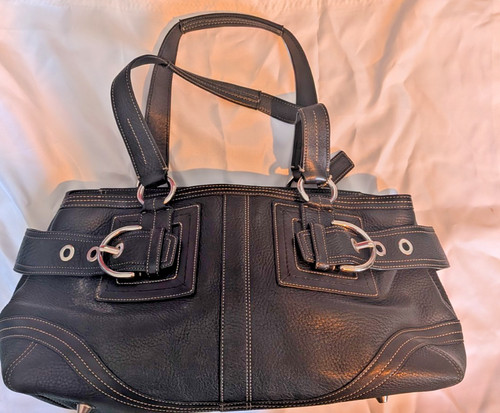 Coach black pebbled - black,