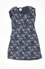 Mistral Womens Blue Geometric