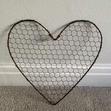 Vintage Style Handmade Rustic Metal Heart. 