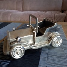 Vintage Old Timer Car Figurine Collectable Aluminium Handmade