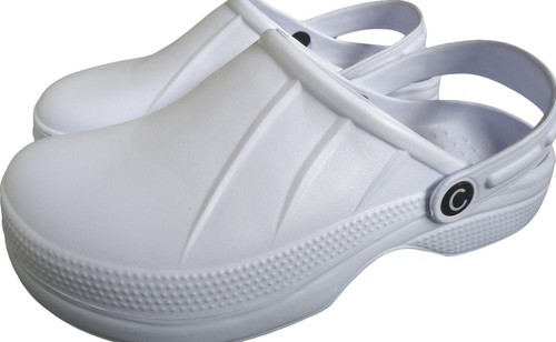 White clogs safety kitchen - white,