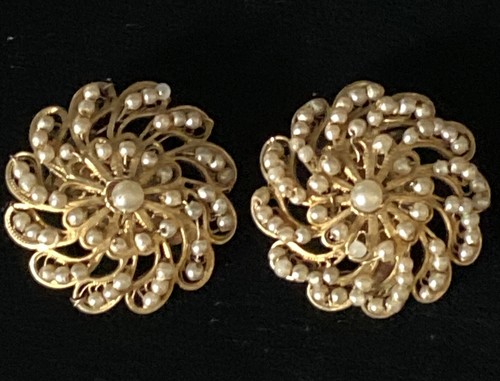 Vintage silver gilt filagree - silver,