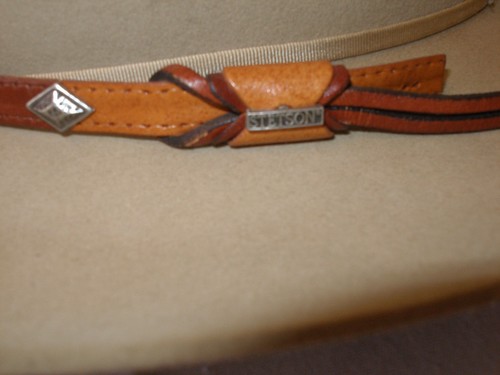 Stetson leather hat band - leather,