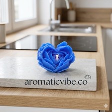 Rose Heart Shaped Candle