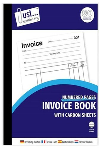Sheet invoice book numbered - sheet,