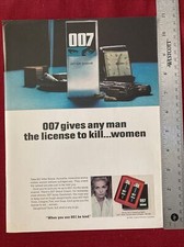 007 After Shave James Bond Colgate-Palmolive 1965 Print Ad - Great To Frame!