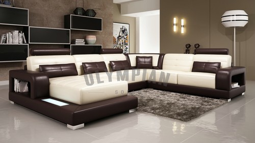 Modern large leather sofa - modern,