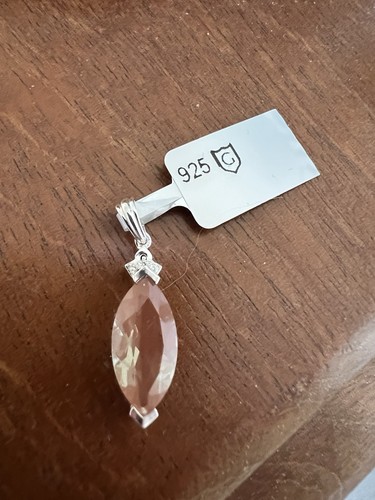 Sterling silver sunstone - &,