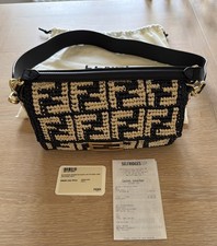 Genuine Fendi Leather Navy And