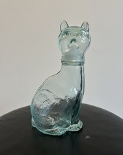 Clear Glass Cat Empoli Genie Decanter Bottle