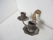 Antique Brass Piano Candle