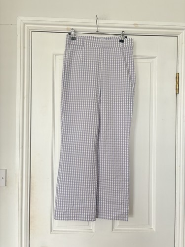 Zara lilac gingham slightly