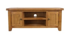Modern Oak Solid Wood TV Unit | TV Stand Cabinet Unit Media Console Storage