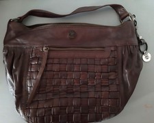 Timberland Ladies Brown Leather Hobo Shoulder Bag Vintage