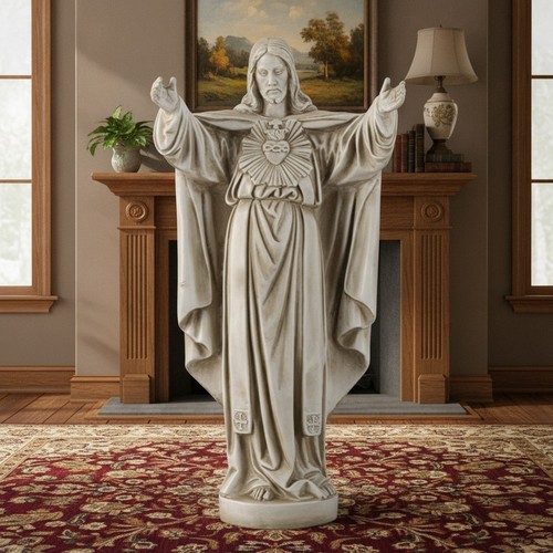 Garden statue sacred heart - statue,