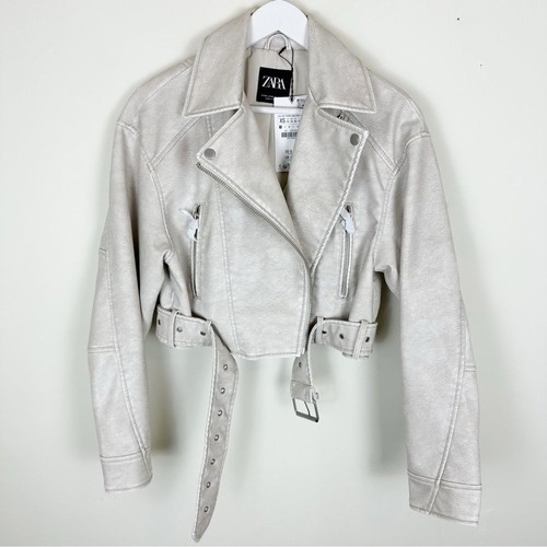 Nwt zara faux leather crop - faux,