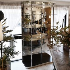 Nicky Cornell Ex-Display Chrome and Glass 5 Tier Display Shelf Unit RRP£1469