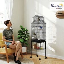 Metal Bird Cage w/ Plastic