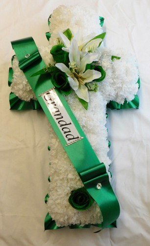 Silk funeral grave flowers - silk,