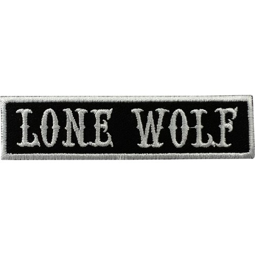 Lone wolf patch - lone, on