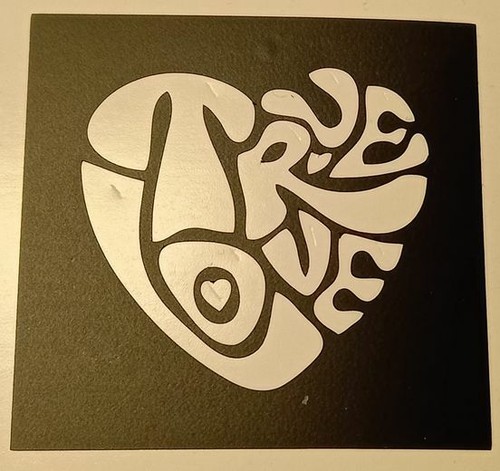 True love word stencils - love,