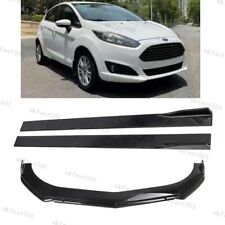 For Ford Fiesta ST MK5 MK6 MK7 MK7.5 MK8 Front Bumper Lip +Splitter Side Skirts