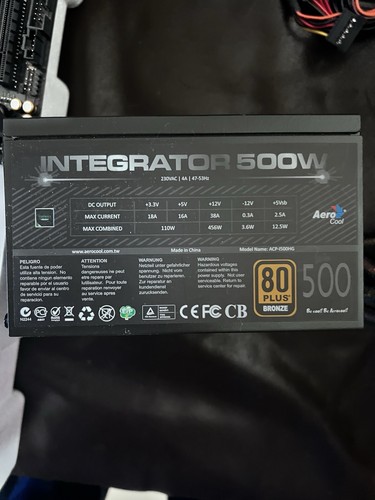 500w black desktop power - 500w,