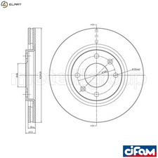 2x BRAKE DISC 800-191 FOR