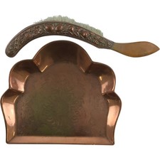 Antique Copper Crumb Tray and