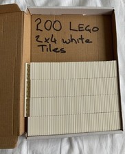 Lego white tiles 2 x 4 (87079)