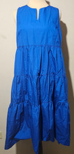 Banana Republic Dress M Medium Blue Midi NWT New