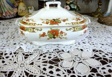 Antique  1930's Alfred Meakin Royal Marigold Delicia Pattern Lidded Tureen