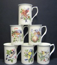 Set Of 6 Mugs Country Birds