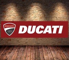 Ducati red banner garage - ducati,