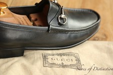 Gucci Black Leather Silver Bit