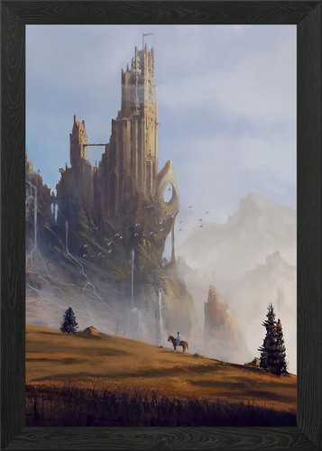 Old castle framed wall - castle,