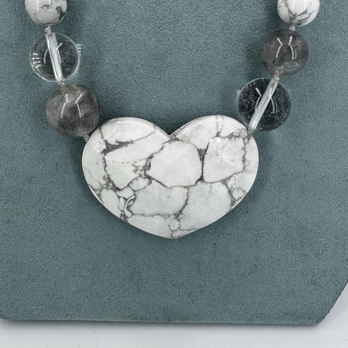 Lola rose gemstone necklace - rose,