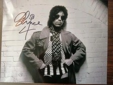 Prince Signed 8x10 Photo COA W/Matching Numbered Sticker