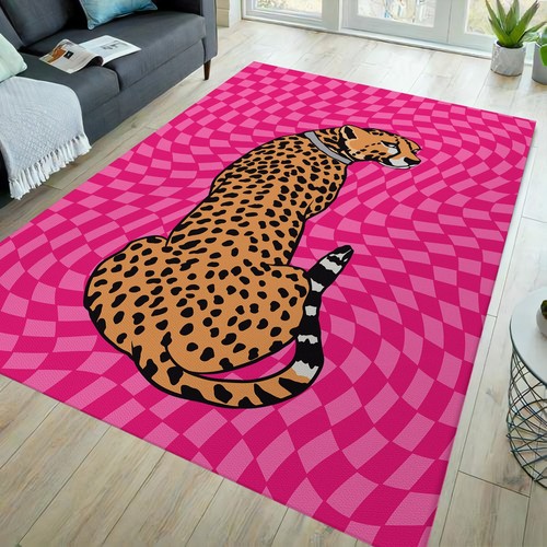 Leopard rug pattern - leopard,