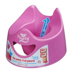 Pourty Potty Pink with Splash Guard Toddler Child Toilet Training Bathroom New