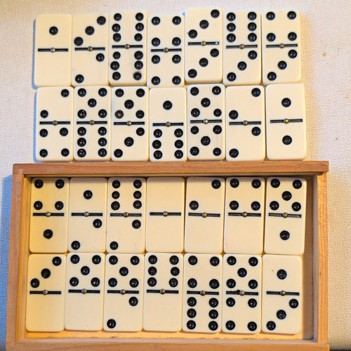 Double six dominoes complete - double,