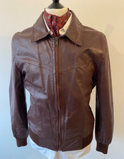 VINTAGE mens 70's  SPORT BROWN