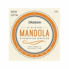 MANDOLA STRINGS D'ADDARIO EJ76 - PHOSPHOR BRONZE - MEDIUM - 15-52 - LOOP END