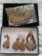 Red Asian Bridal Jewellery Set