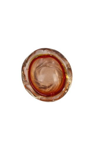 Vintage glass ashtray - glass,