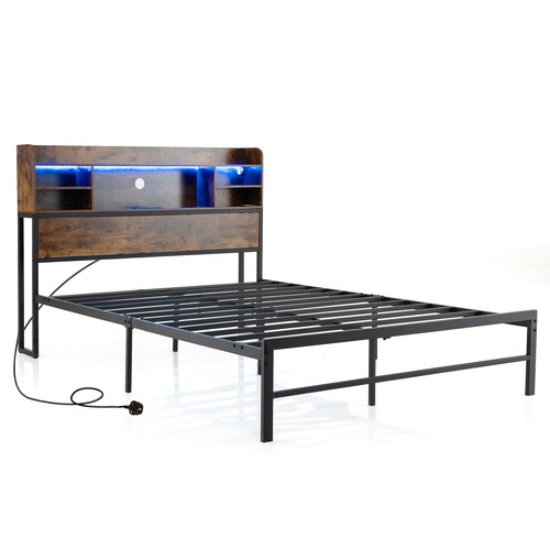 Double size bed frame with - size,