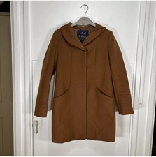 Wilfred The Cocoon Coat Camel Brown Wool Cashmere Slim Fit Handcrafted Size XS