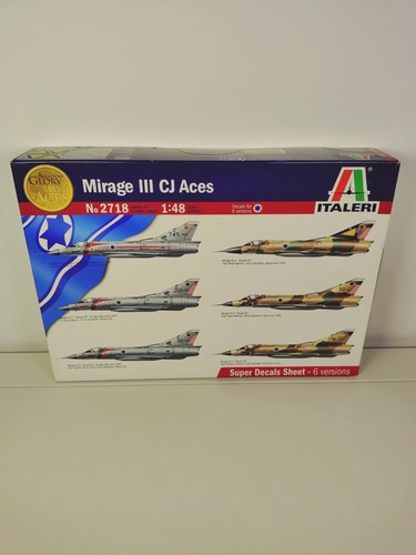 Italeri mirage iii - iii, aces